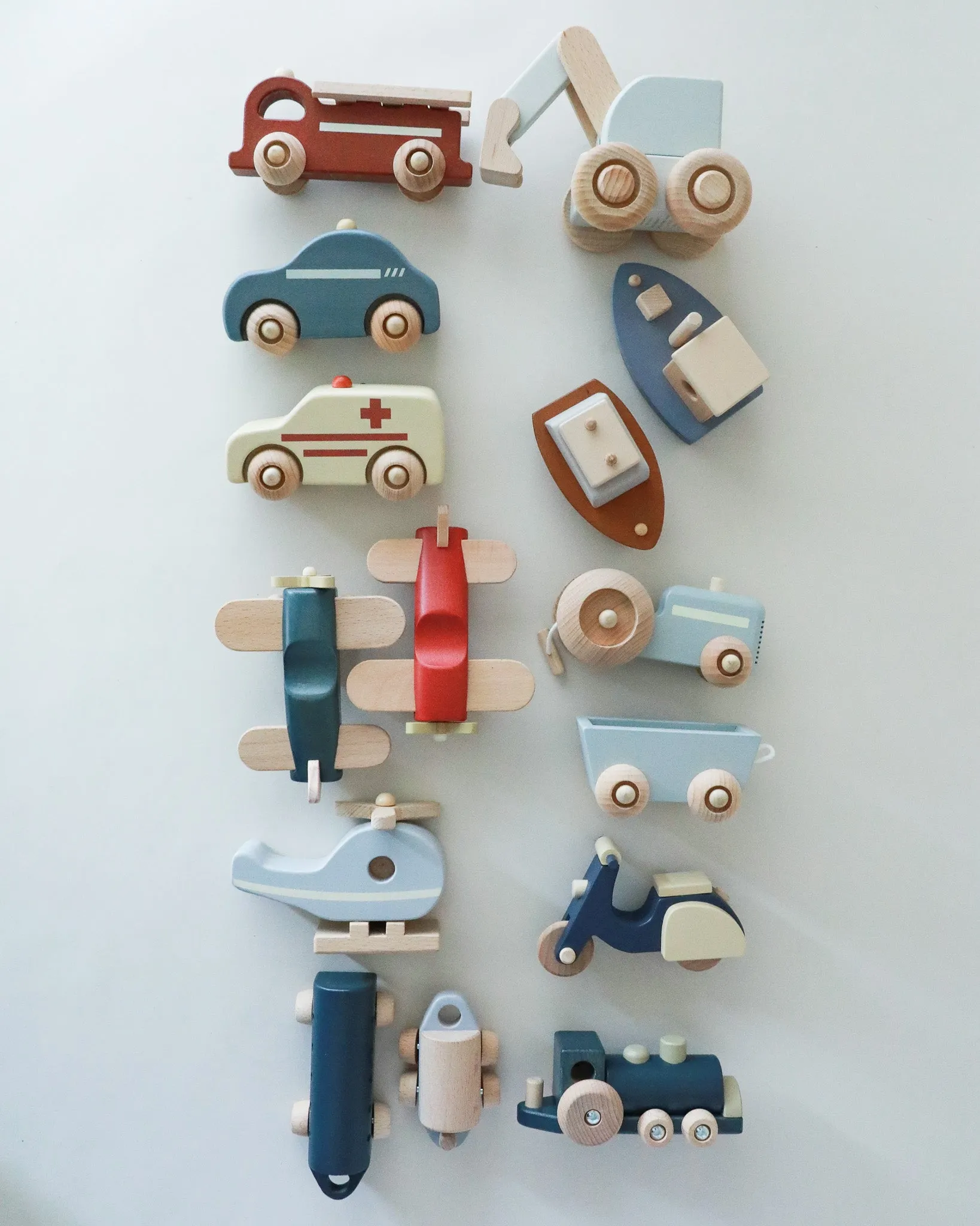 Wooden Rolling Toy Fire Truck