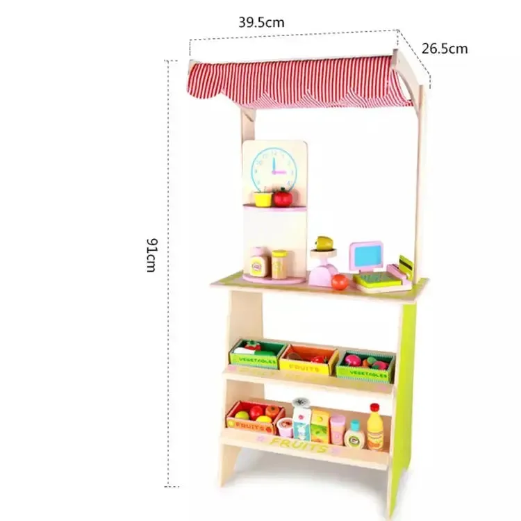 Wooden Shopping Booth Toy