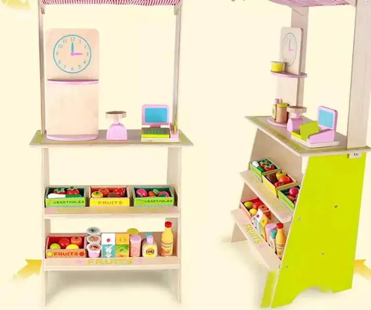 Wooden Shopping Booth Toy